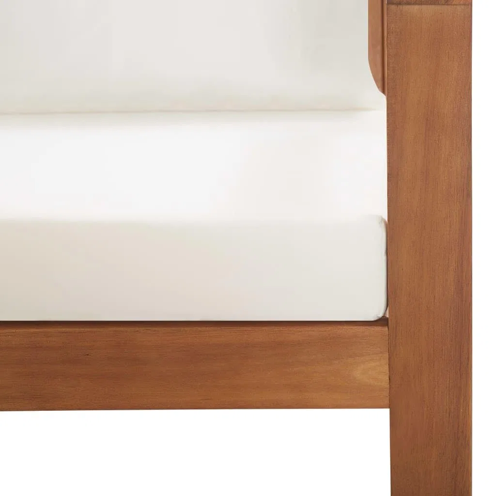 vidaXL Set Divani da Giardino 4 pz con Cuscini Robusto Elegante Rustico Sofa Sedie Tavolino Arredi per Esterni Naturale Legno Massello di Acacia