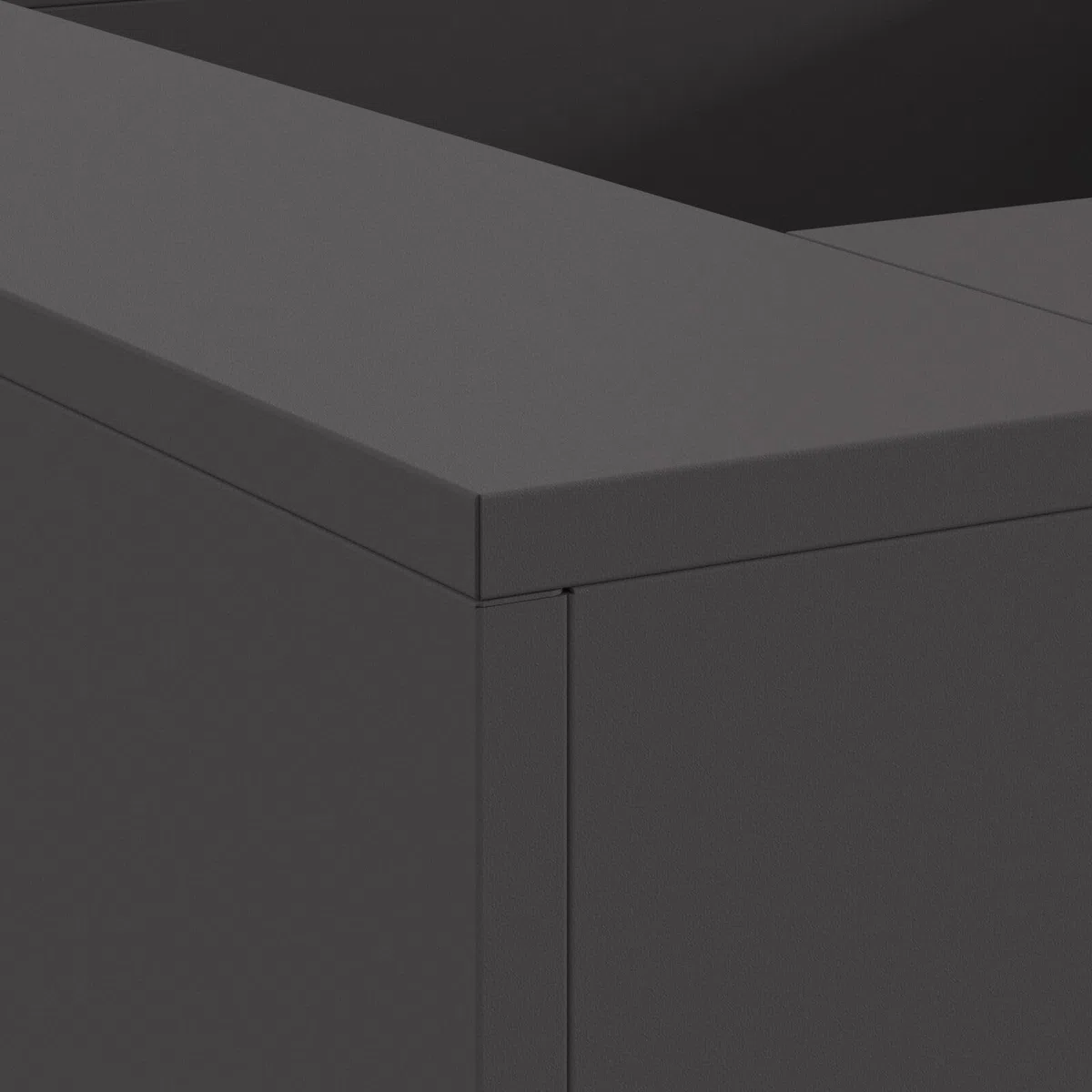 Gecheer Braciere Esterno, Rettangolare Moderno con Design Aperto e Ventilazione Ottimale, 80 x 80 x 40 cm in Acciaio Nero per Riunioni all'Aperto