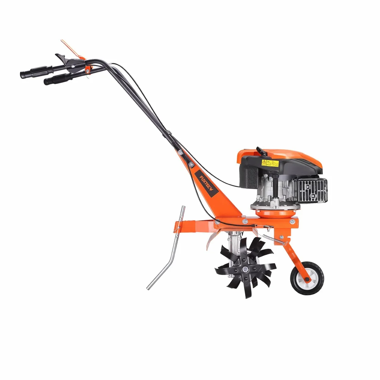 Fuxtec Motozappa a scoppio FX-AF1139 Set motocoltivatore a benzina 4 tempi 139cc 2,2kW con estensione della larghezza di lavoro da 36 a 66cm Coltivatore profondità regolabile fino a 30cm