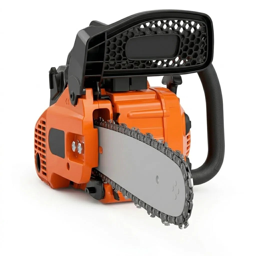 Motosega da Potatura a Scoppio 25.4cc - Lama 25cm (10 Pollici) Professionale, Motore 2 Tempi Leggero (3.6kg), Sistema Avviamento Facilitato e Catena Alta Qualità, Kit Montaggio Incluso