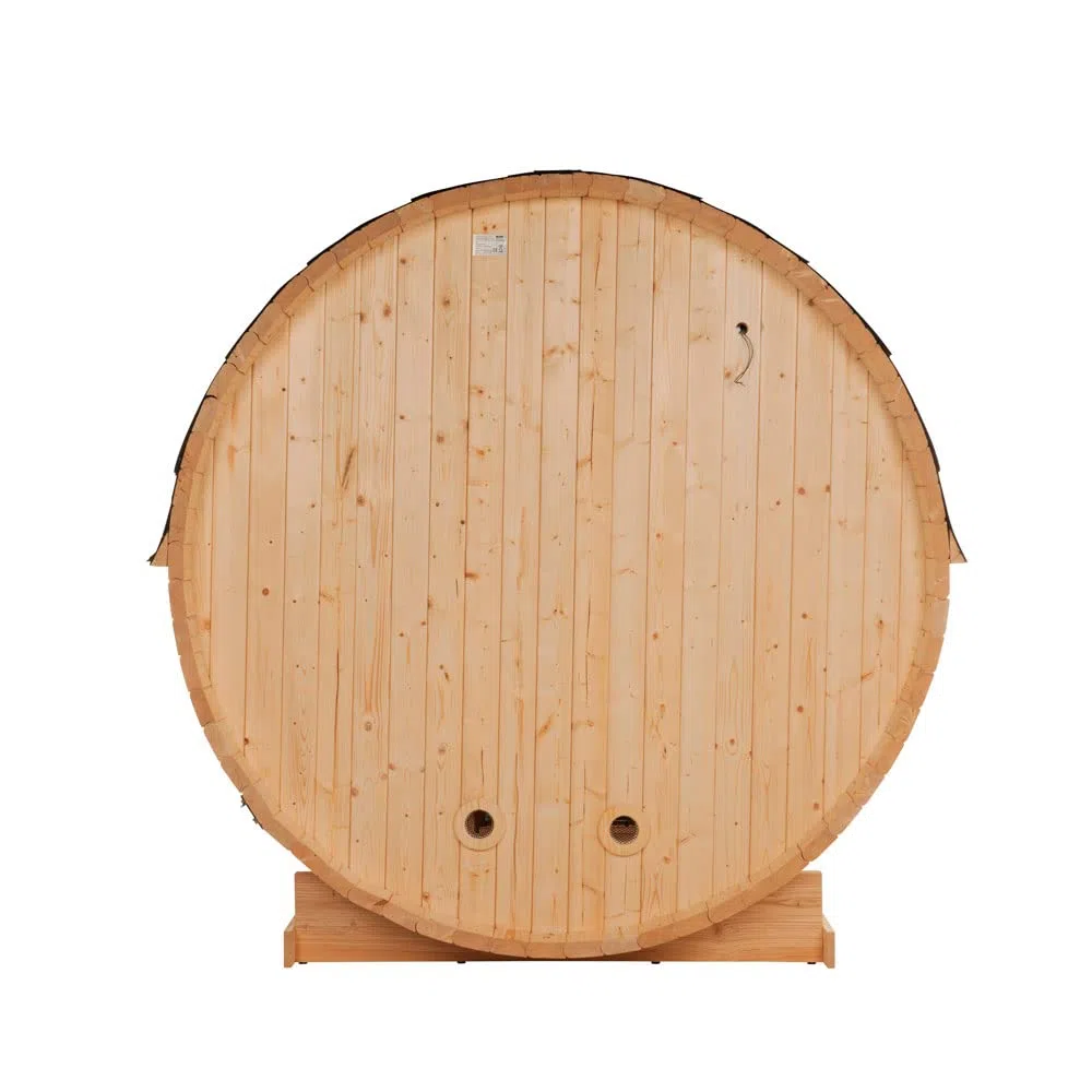 Home Deluxe, sauna per esterni per 4 persone, Lahti L con forno elettrico, in legno di abete rosso, dimensioni: 194,8 cm x 191,7 cm x 180 cm, con accessori completi