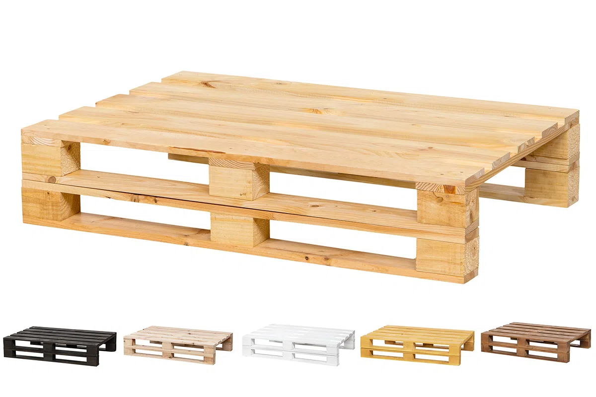 Panca di pallet levigata e piallata – per interni ed esterni poltrona/panchina per patio (80 x 80 cm, pino).