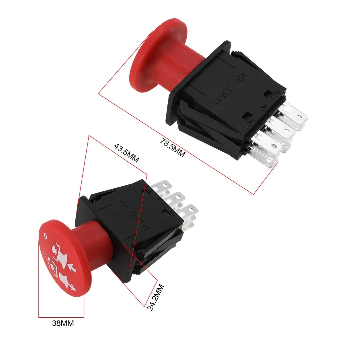 539131627 430-433 Interruttore PTO Compatibile con Husqvarna Craftsman Tosaerba AYP Dixon DX260 DX272 LZ6127 7230 MZT 61 CT160 CTH130