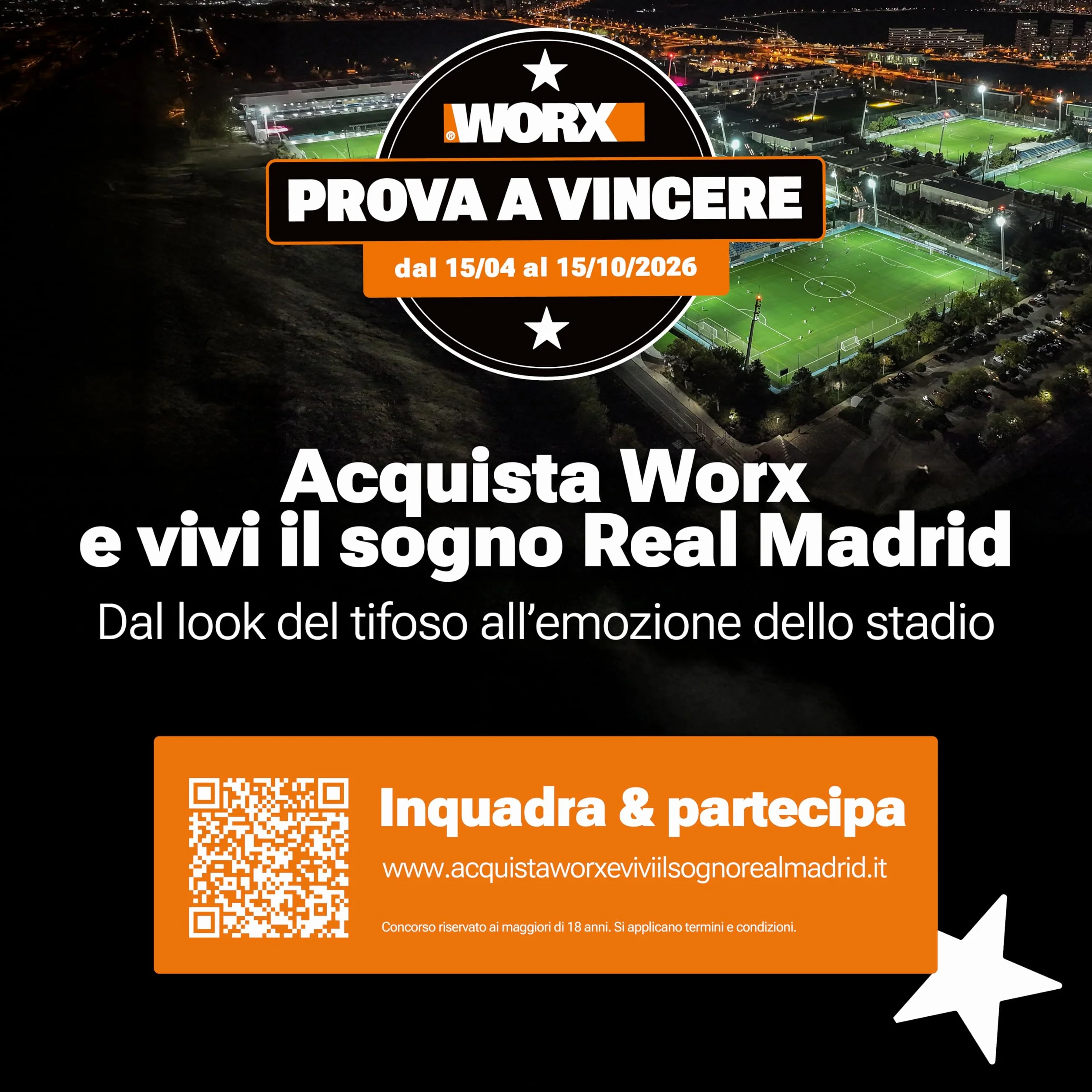 WORX Nitro WG350E.9 Motosega a batteria 20 V – potente sega per legno – 10 m/s – lunghezza di taglio 30 cm – compatta e sicura – solo utensile
