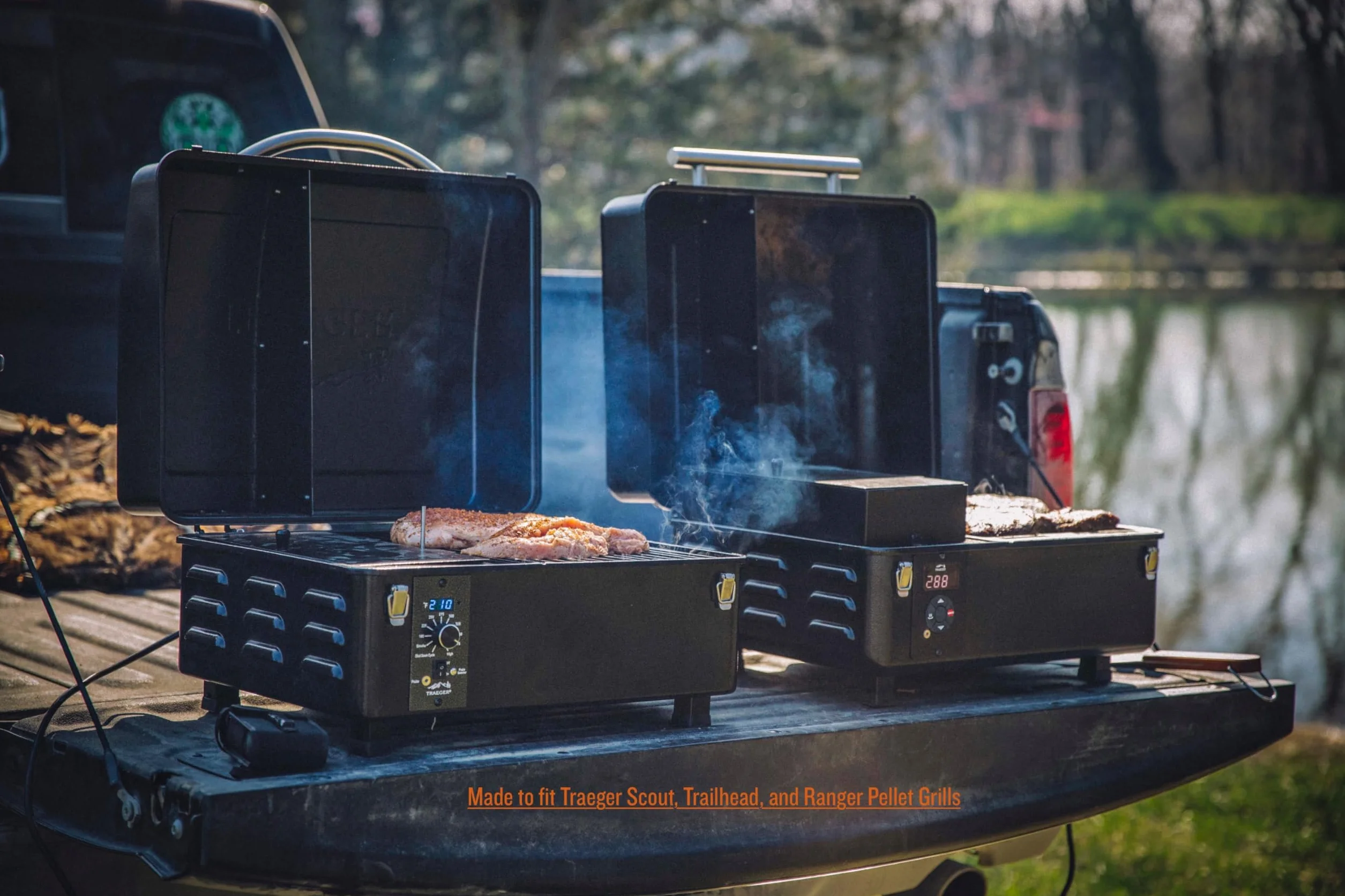 Traeger BAC458 - Vassoio antigoccia per griglia e affumicatore portatile Ranger e Scout, confezione da 5