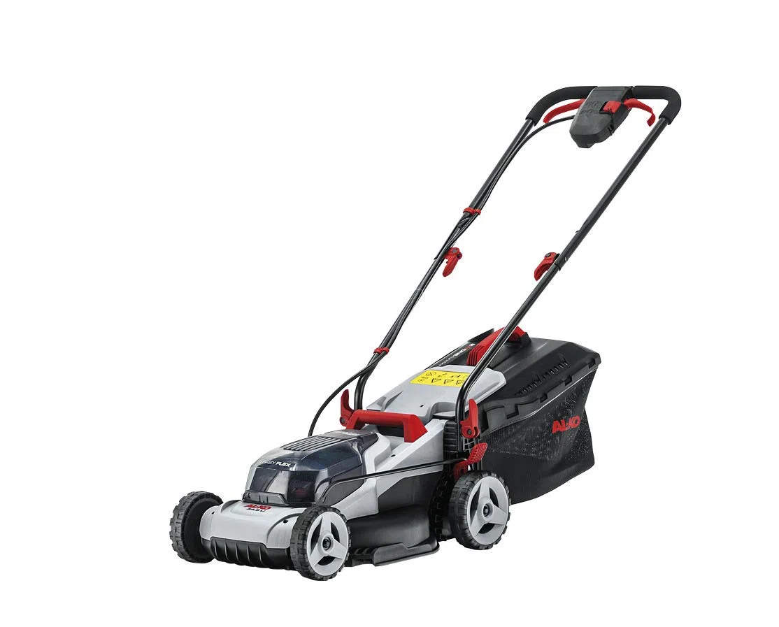 AL-KO - Tosaerba a batteria - 20V max. /2.5Ah, taglio 34 cm, alzo Centralizzato, scocca polipropilene. Batteria e caricabatteria inclusi. Ideale 200mq.