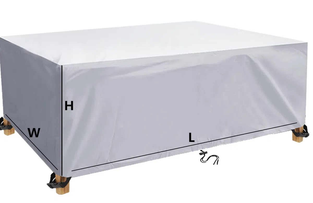 Copertura per Mobili da Giardino 600D Oxford Impermeabile Anti-UV Antivento 200x110x75cm