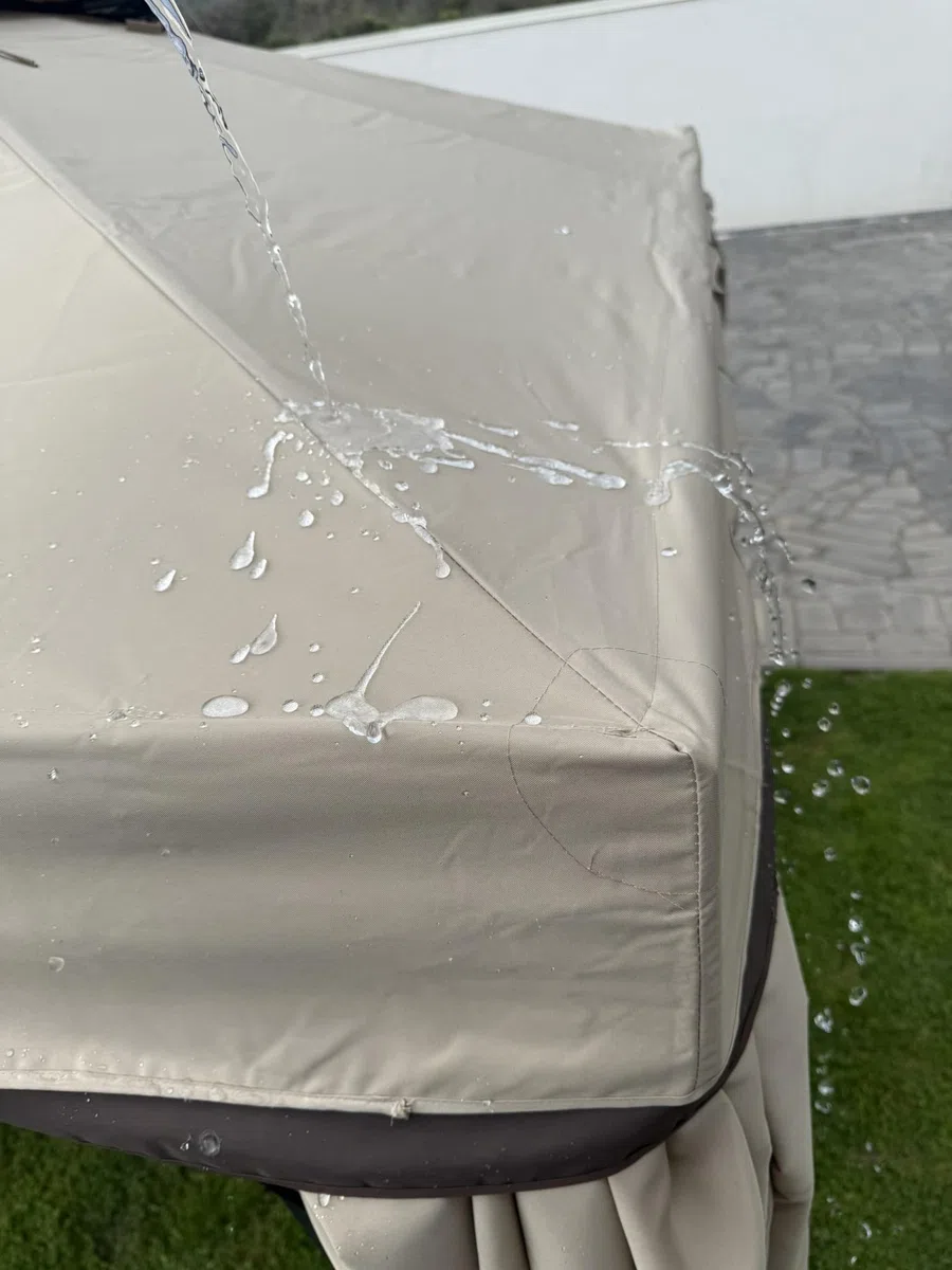 FP-TECH Copertura Ricambio Telo Camino per Gazebo da Giardino Antipioggia PVC 3X3 O 3x4 (Telo 3x3)