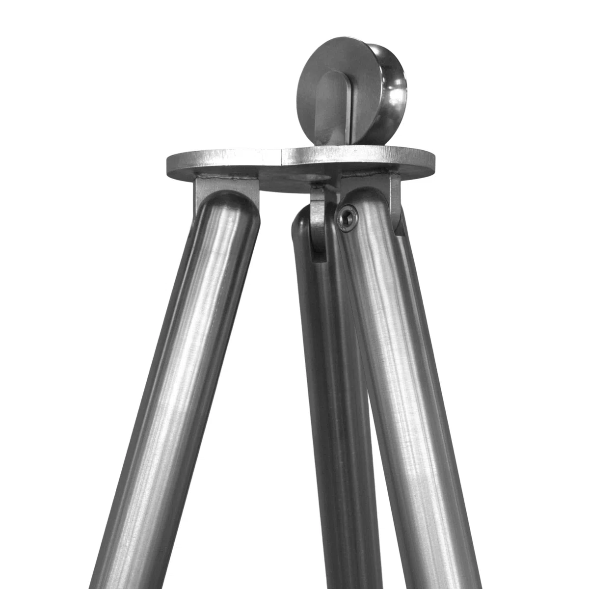 Grillrost.com Das Original Barbecue a Tre Gambe in Acciaio Inox - Barbecue Girevole - richiudibile con Guida a Catena - Robustissima manifattura Tedesca