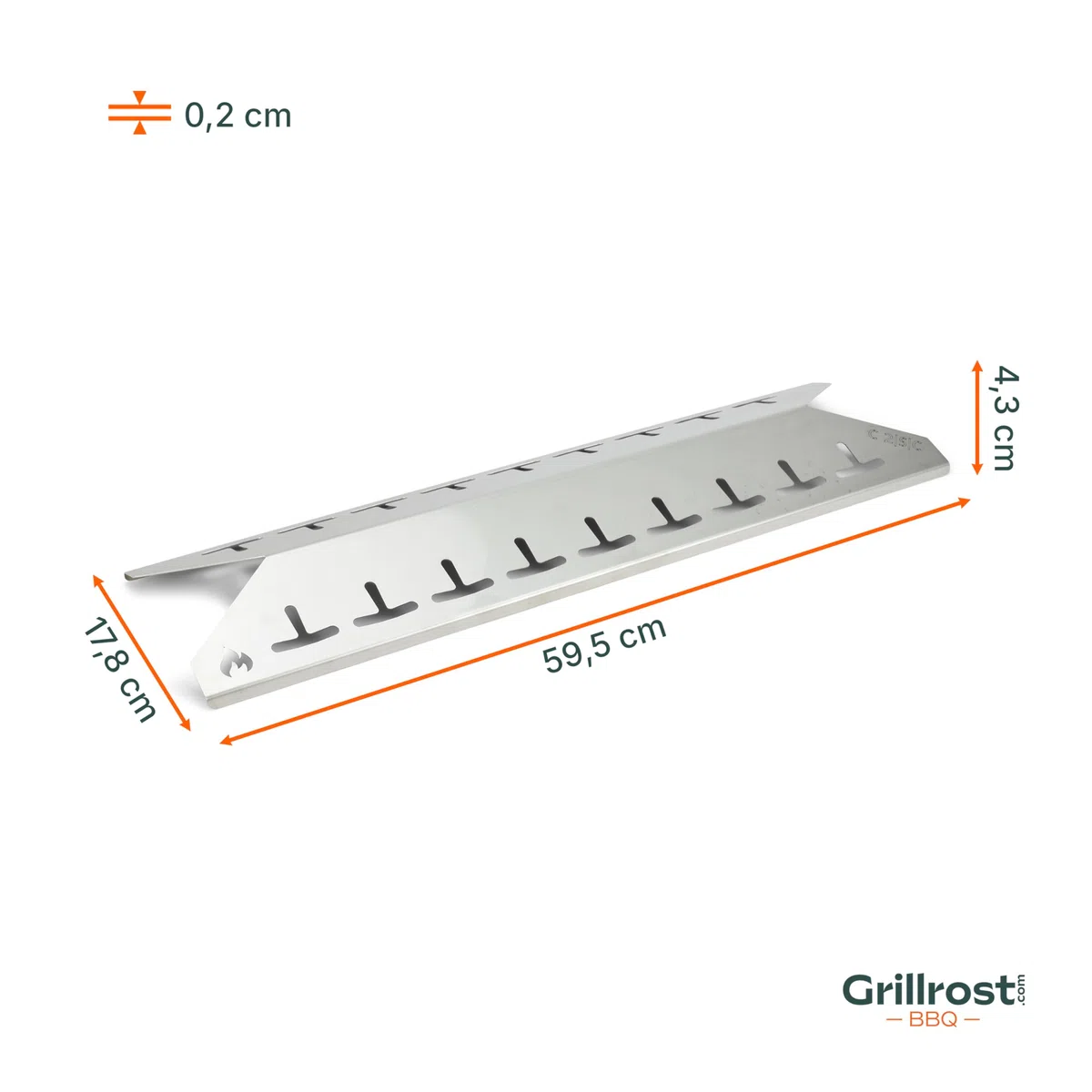 Grillrost.com Das Original Binari di Sapore in Acciaio Inox Adatti a Campingaz - Classic 2 - Extra Solidi