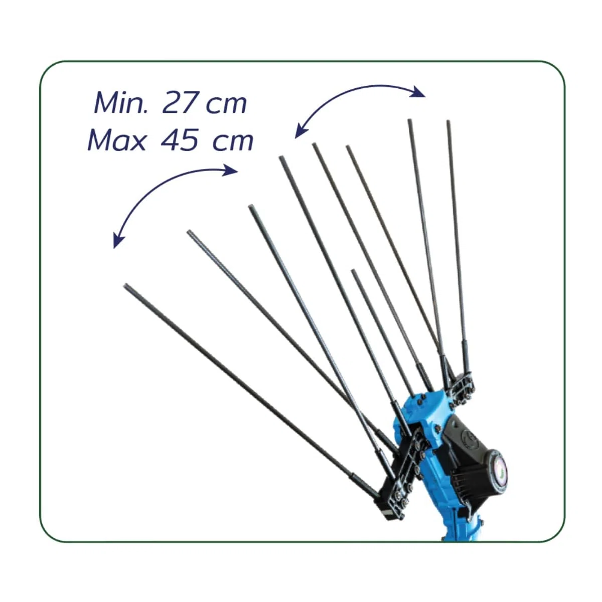 PATERLINI Abbacchiatore Elettrico Professionale per Raccolta Olive 36V - Scuotitore Raccogliolive Elettrico Leggero e Potente - Raccolta Olive Veloce (36V LOIL36 - ASTA TELESCOPICA Mt. 2.25-3.15)