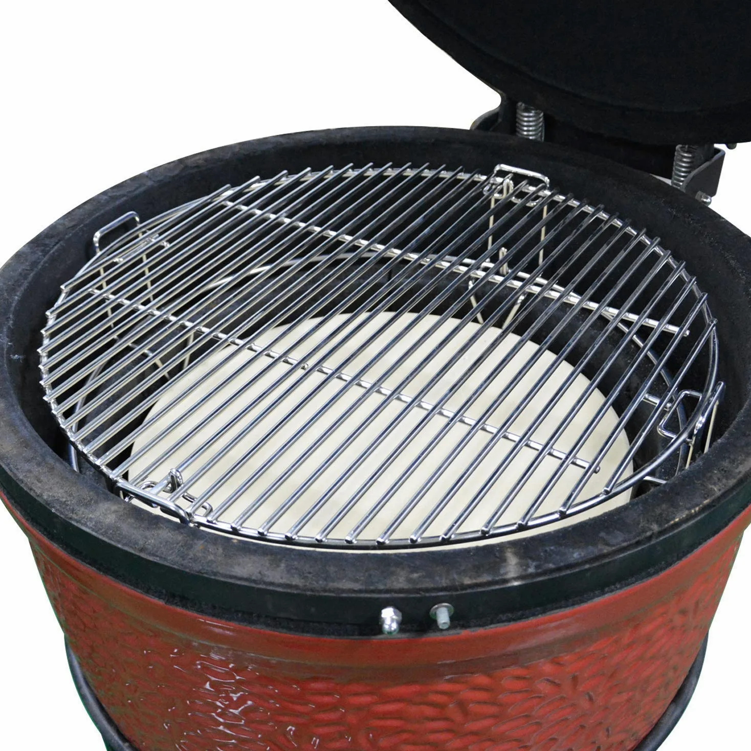 Onlyfire GCG-8552 Griglia Sistema di cottura (2x Griglie, 1x Rack, 2x deflettori di calore) Adatto per Grill in ceramica, Compatibile per Big Green Egg grande, Kamado Joe Classic, Pit Boss K22 ecc.