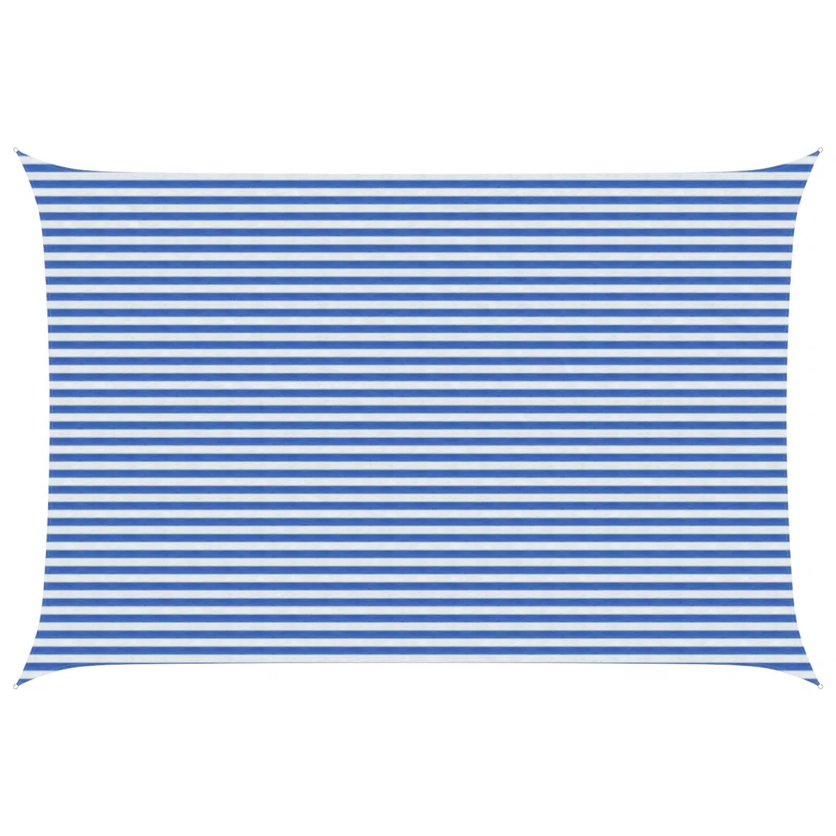 vidaXL Telo Ombra Blu e Bianco 4 x 5 m HDPE, Tenda moderna per giardino e terrazza, copertura sole, ombre, protezione UV, canopee per balconi