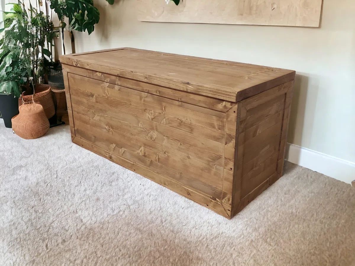 TOTAL WOOD 2012 Cassapanca Contenitore Baule in legno Intero Esterno 150x40x45 cm impregnata ANCHE SU MISURA