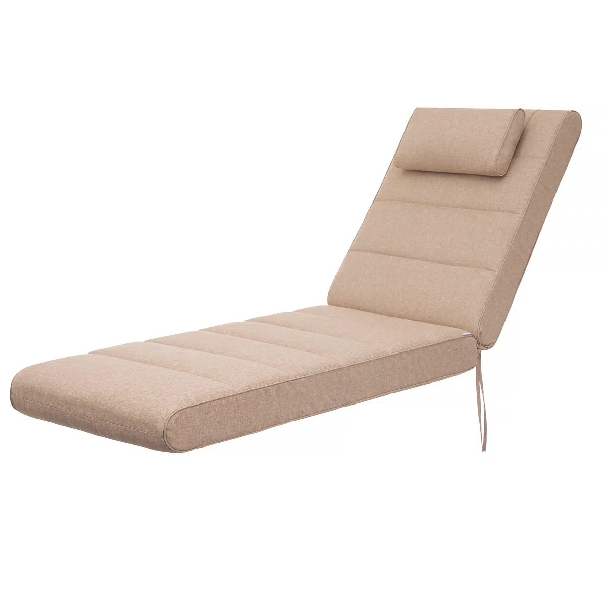 Cuscino per sedie o lettino, per esterni, 204 x 60 x 10 cm, beige