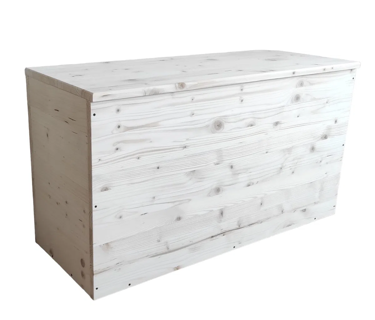 TOTAL WOOD 2012 Cassapanca Contenitore Baule in Legno Interno Esterno 90x35x50 cm al Naturale Non trattato Anche su Misura