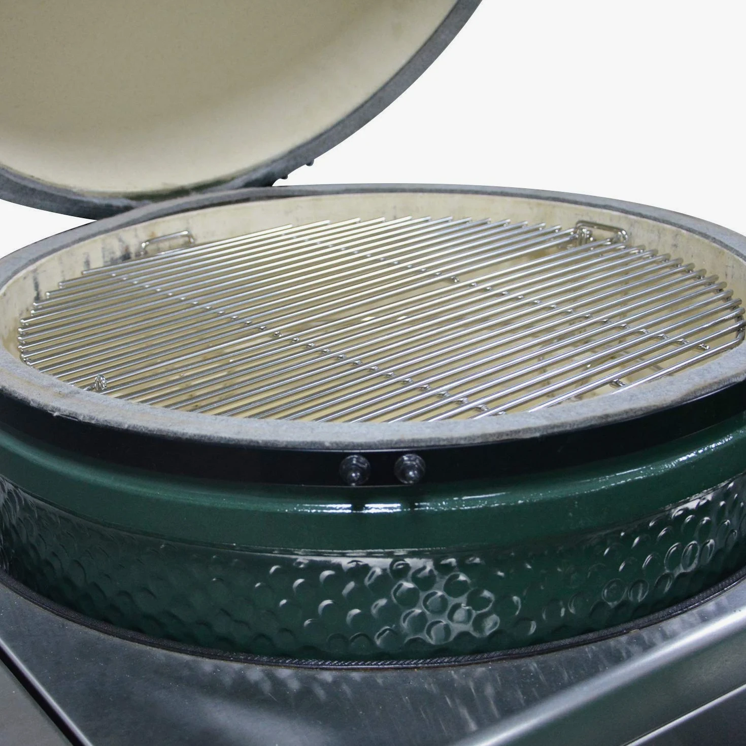 Onlyfire GCG-8552 Griglia Sistema di cottura (2x Griglie, 1x Rack, 2x deflettori di calore) Adatto per Grill in ceramica, Compatibile per Big Green Egg grande, Kamado Joe Classic, Pit Boss K22 ecc.