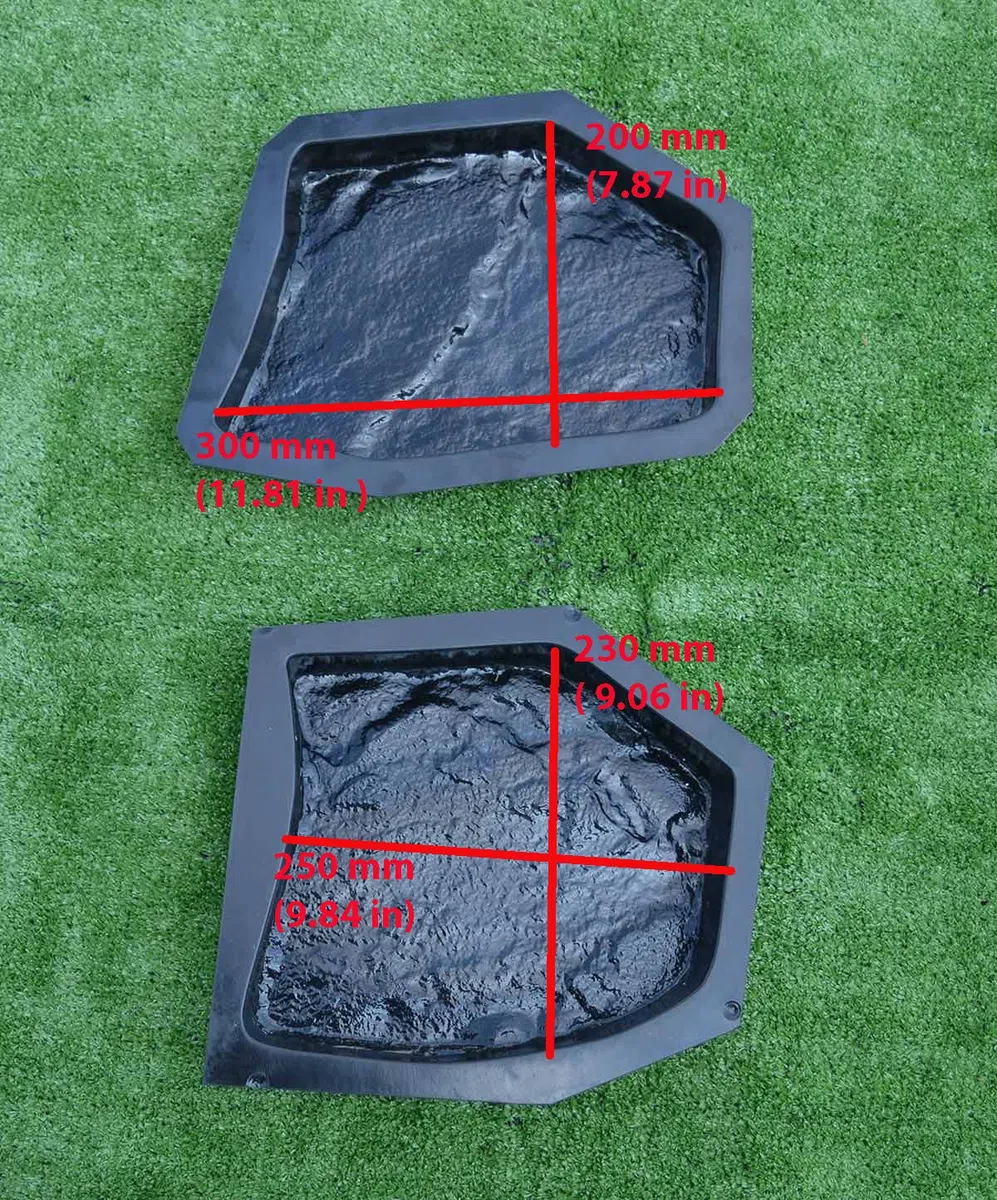 SvitMolds, #S34 Stampi per cemento, 6 pezzi, stampi in plastica, per pavimentazione fai da te effetto pietra, per vialetti e sentieri da giardino