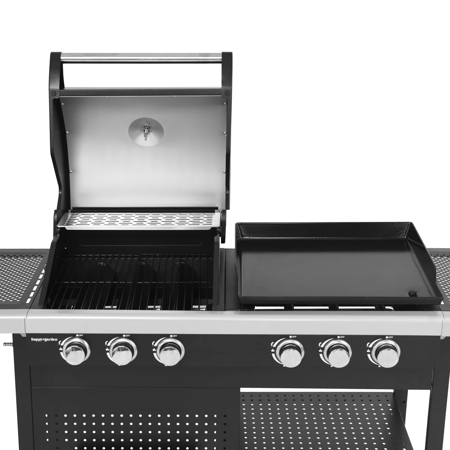 Barbecue duo a gas VESUVIO - 3 bruciatori + plancha 3 bruciatori - 18kW