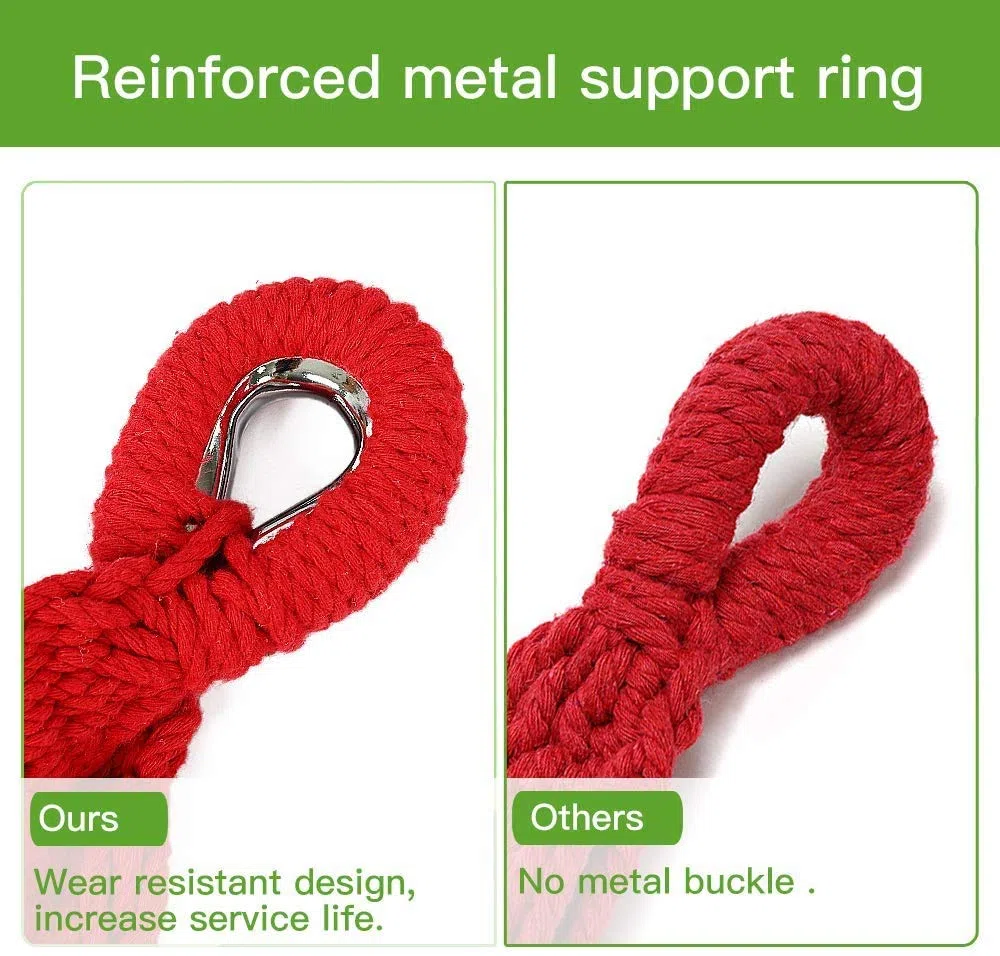 Goutime Amaca doppia da 2,6 m con supporto, capacità di 250 kg, Altezza Regolabile Telo Cotone Resistente,include borsa da trasporto portatile perfetta per patio esterno, terrazza, balcone (blu-verde)