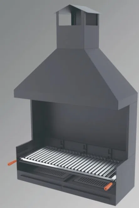 BARBECUE BRICOSOL FR CARBONE E LEGNA MODELLO BV-102 DI FM BARBECUE