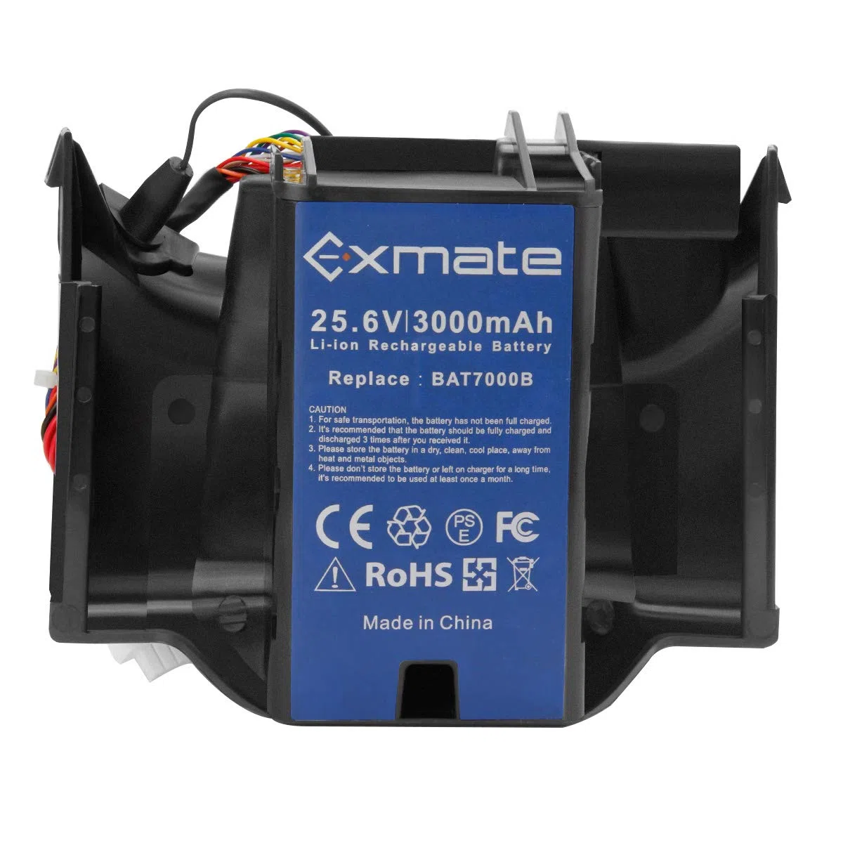 Exmate 25.6V 3.0Ah Batteria per Robomow Premium RC-Serie, RC302, RC304, RC304u, RC306, RC308, RC308u, RC312, RC312u sostituisce BAT7000B, MRK7005A