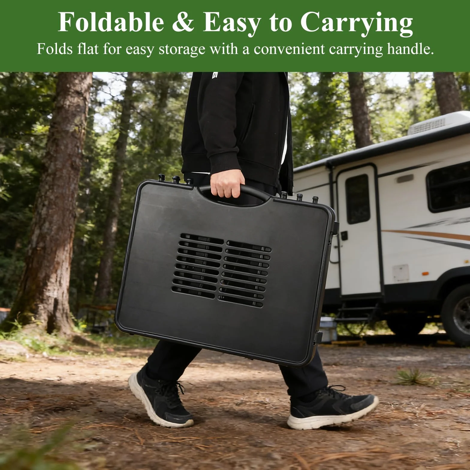 Carrello per barbecue da esterno per Weber Q100/Q200/Q300, Enders Urban, Burnhard Wayne, Ninja Woodfire, carrello da portata portatile, supporto per barbecue da esterno