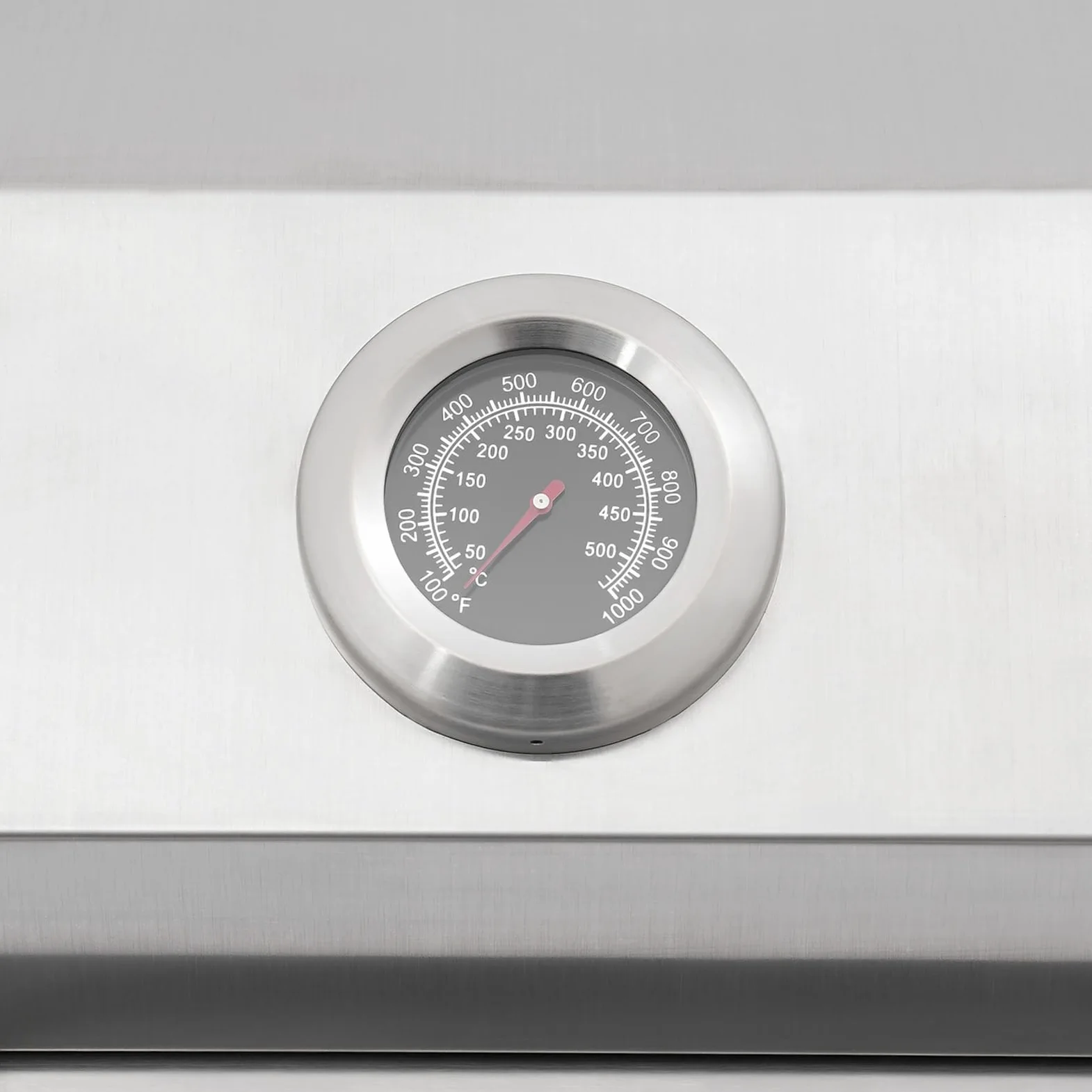 Barbecue a gas portatile in acciaio inox, 2 bruciatori in acciaio inox, 55,8 x 45 x 38 cm, per campeggio, giardino
