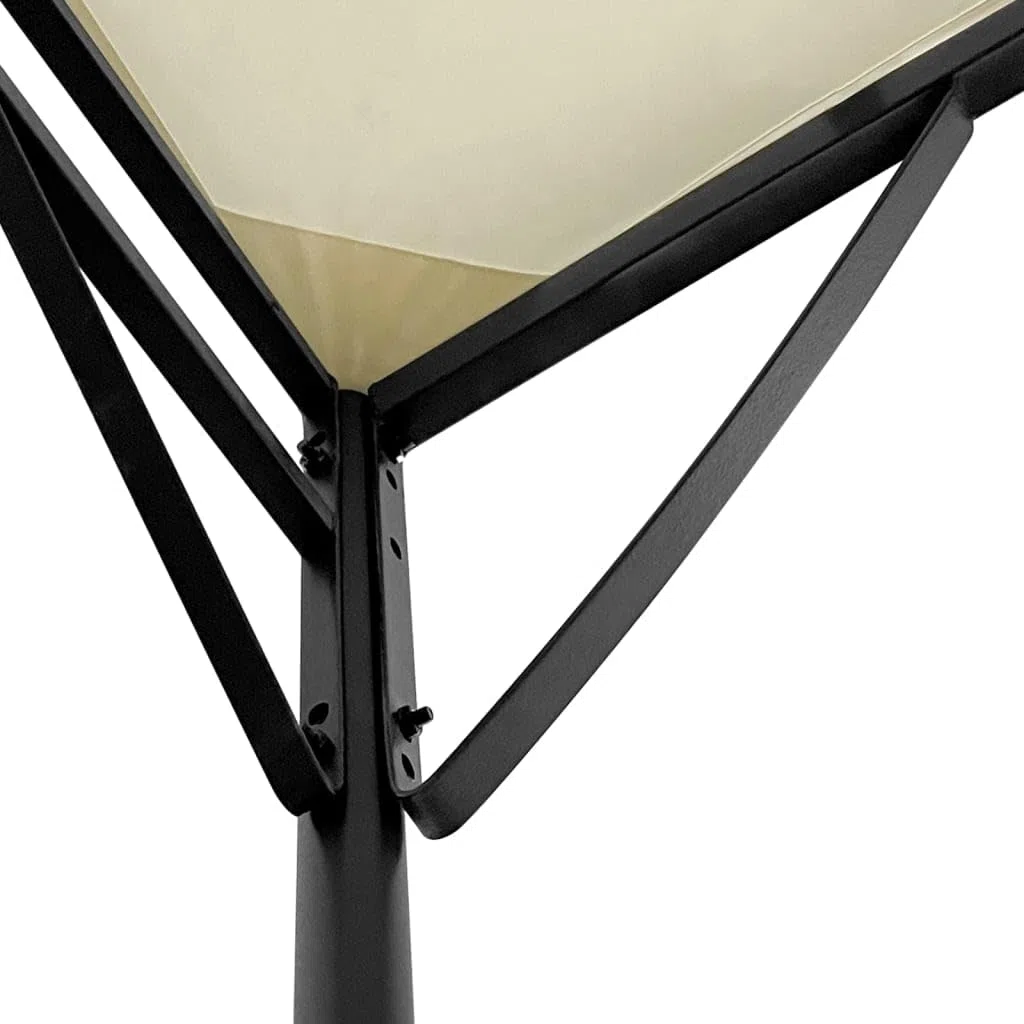 vidaXL Tettoia Crema 2x2,3 m 180 g/m² Tessuto e Acciaio