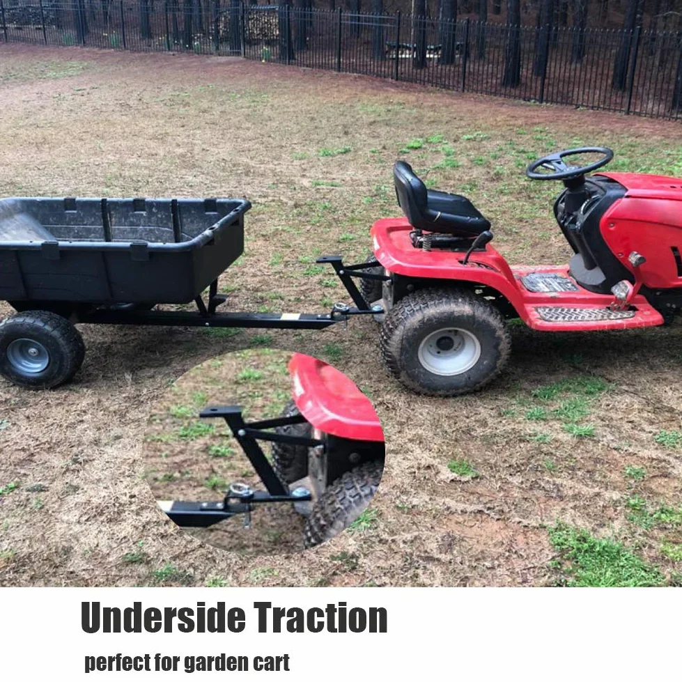 Eapele Gancio di traino per tosaerba, gancio di traino per trattore da giardino, struttura in ferro massiccio, compatibile con tosaerba John Deere Ariens Cub Cadet Poulan Pro Husky Husqvarna Craftsman