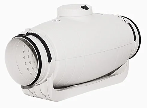 Soler & Palau 5211360400 TD-350-125, aspiratore per condotto di ventilazione, silenzioso, semiradiale, isolato acusticamente