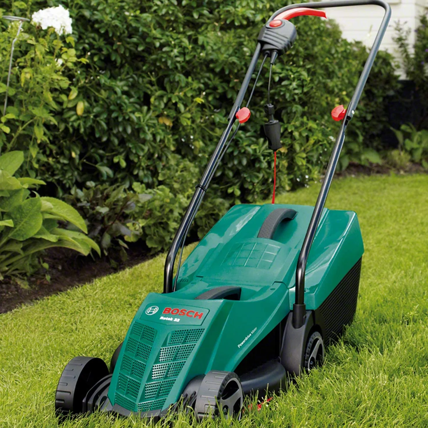 Bosch Rasaerba Arm 32, 1200 Watt, Verde Nero, 60 x 40 x 60 Cm