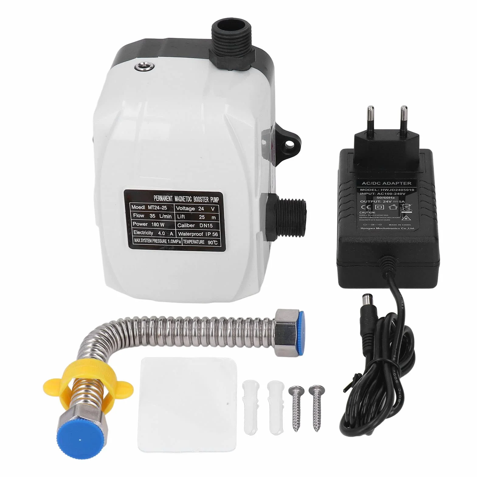 Pompa a Pressione Dell'Acqua Alta 180 W - Booster per Aumento Pressione e Trasferimento Acqua in Camper e Casa