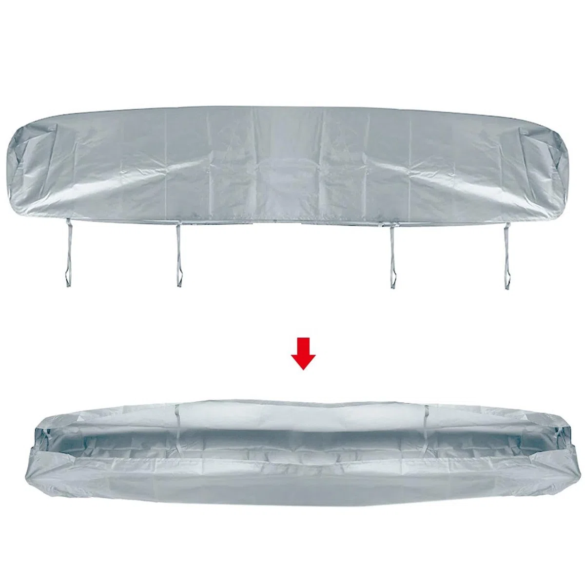 Copertura per Tenda da Sole, Tettoia di Protezione Retrattile, Copertura Protettiva per Riparo, in Tessuto di Poliestere Impermeabile Resistente, Larghezza 5 m, per Esterni, Giardino, Patio, Borsa
