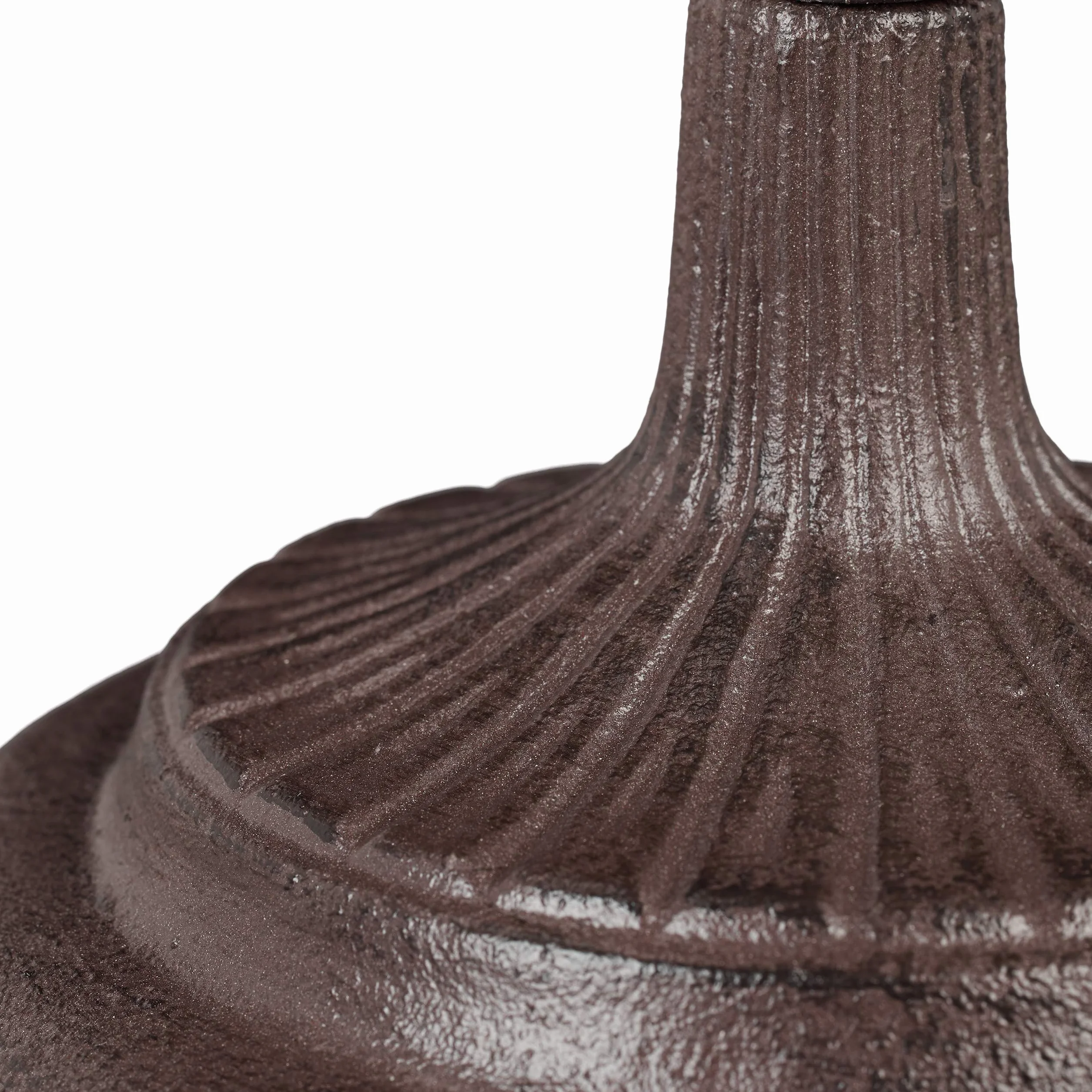 Relaxdays Grande Fontana per Uccelli, a Colonna, da Giardino, Vaschetta per Uccelli Selvatici, H 74,5 cm, Marrone