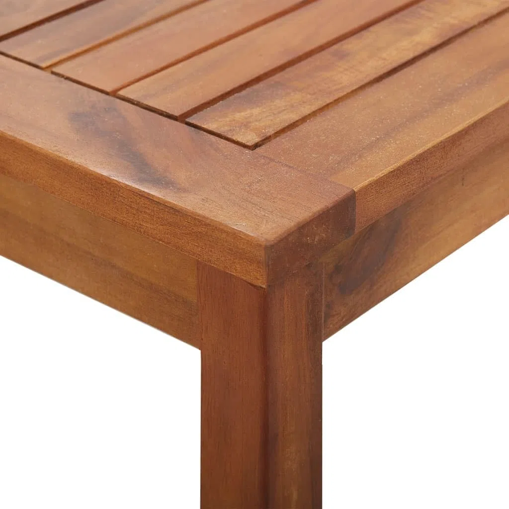 vidaXL Set Divani da Giardino 4 pz con Cuscini Robusto Elegante Rustico Sofa Sedie Tavolino Arredi per Esterni Naturale Legno Massello di Acacia