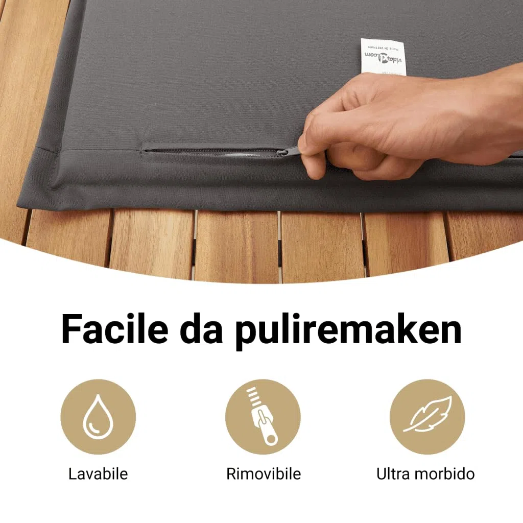vidaXL Set Divani da Giardino 3 pz con Cuscini Grigio in Polyrattan