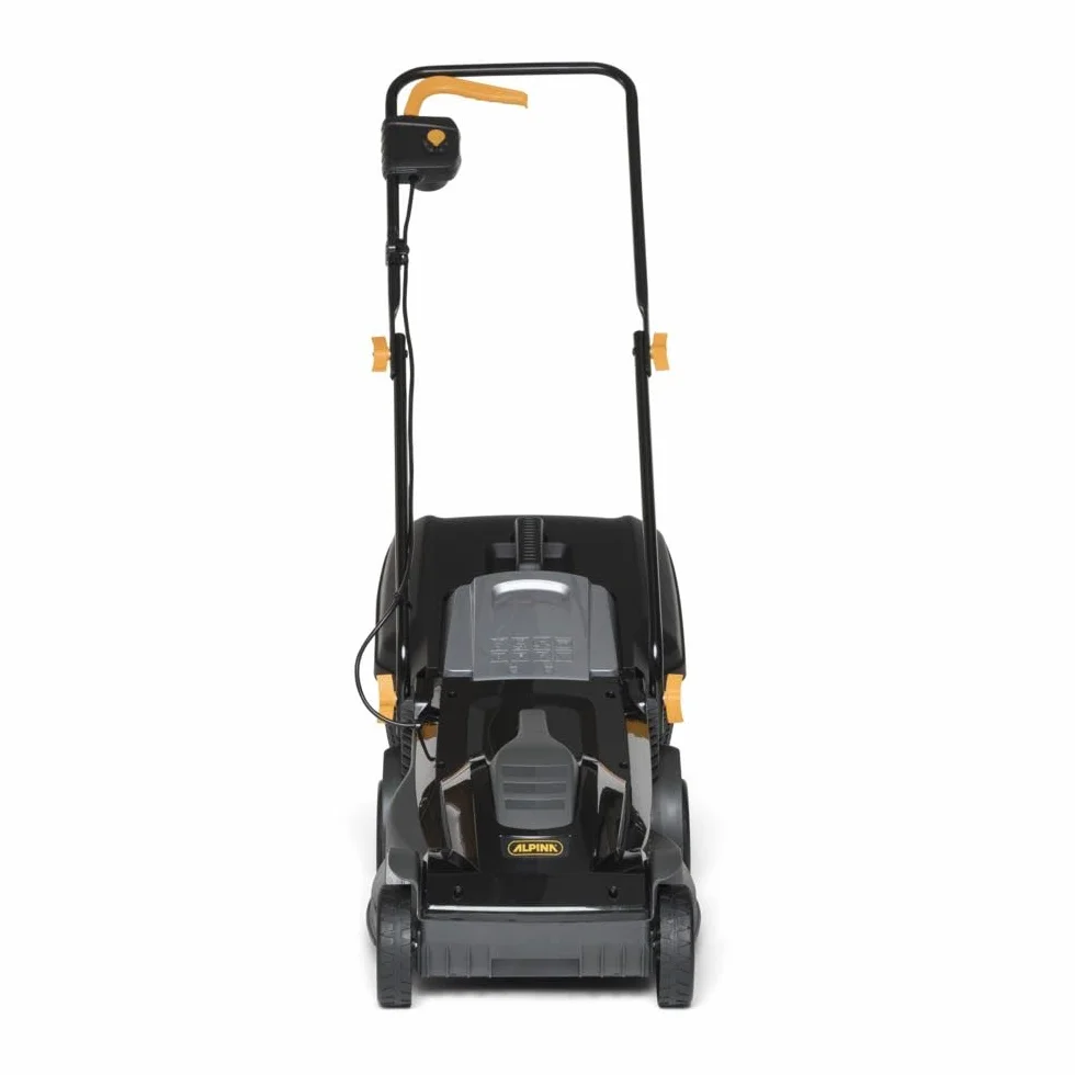Alpina BL 380 E Tagliaerba Elettrico, 1400 W, 38 cm – Sacco 40 l, Manico Pieghevole – Ideale per Giardini fino a 500 m²