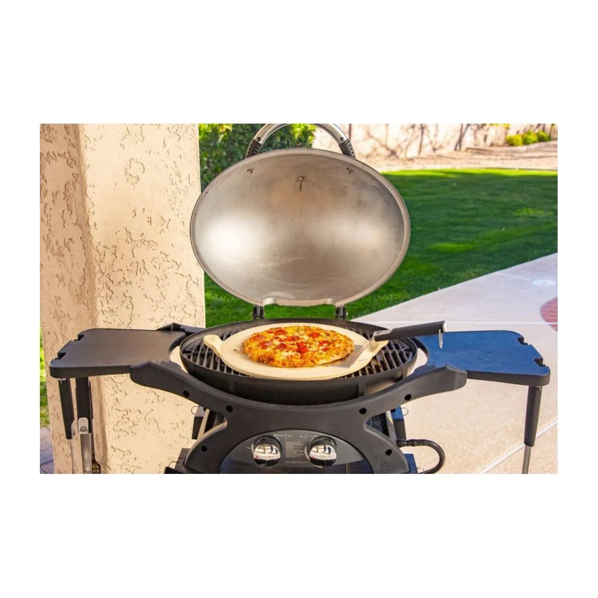 PIT BOSS - Barbecue Gas 5.2KW 2 Griglie in fonte Superficie cuisson 58 x 42.5 cm 2 Bruleurs Inox 2 Tablettes Thermomètre SPORTSMAN2