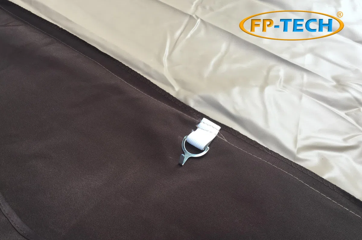 FP-TECH Copertura Ricambio Telo Camino per Gazebo da Giardino Antipioggia PVC 3X3 O 3x4 (Telo 3x3)
