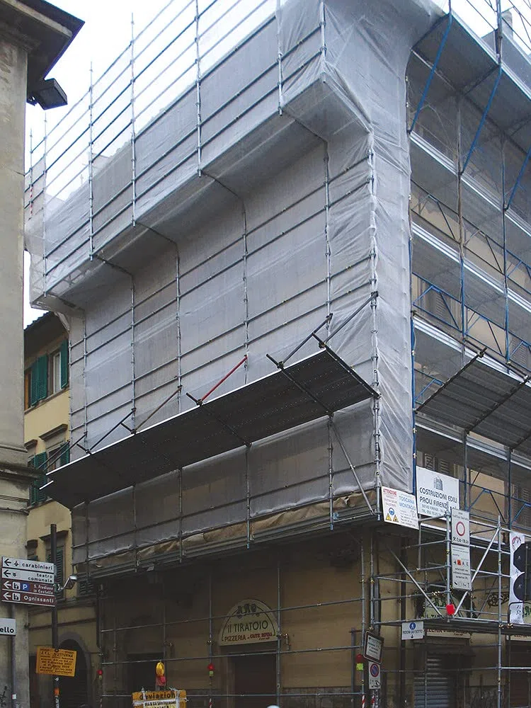 VERDELOOK | White Master, Tessuto per Protezione ponteggi in Telo con Occhielli, 1.8X100 m, Bianco, con Occhielli in Alluminio