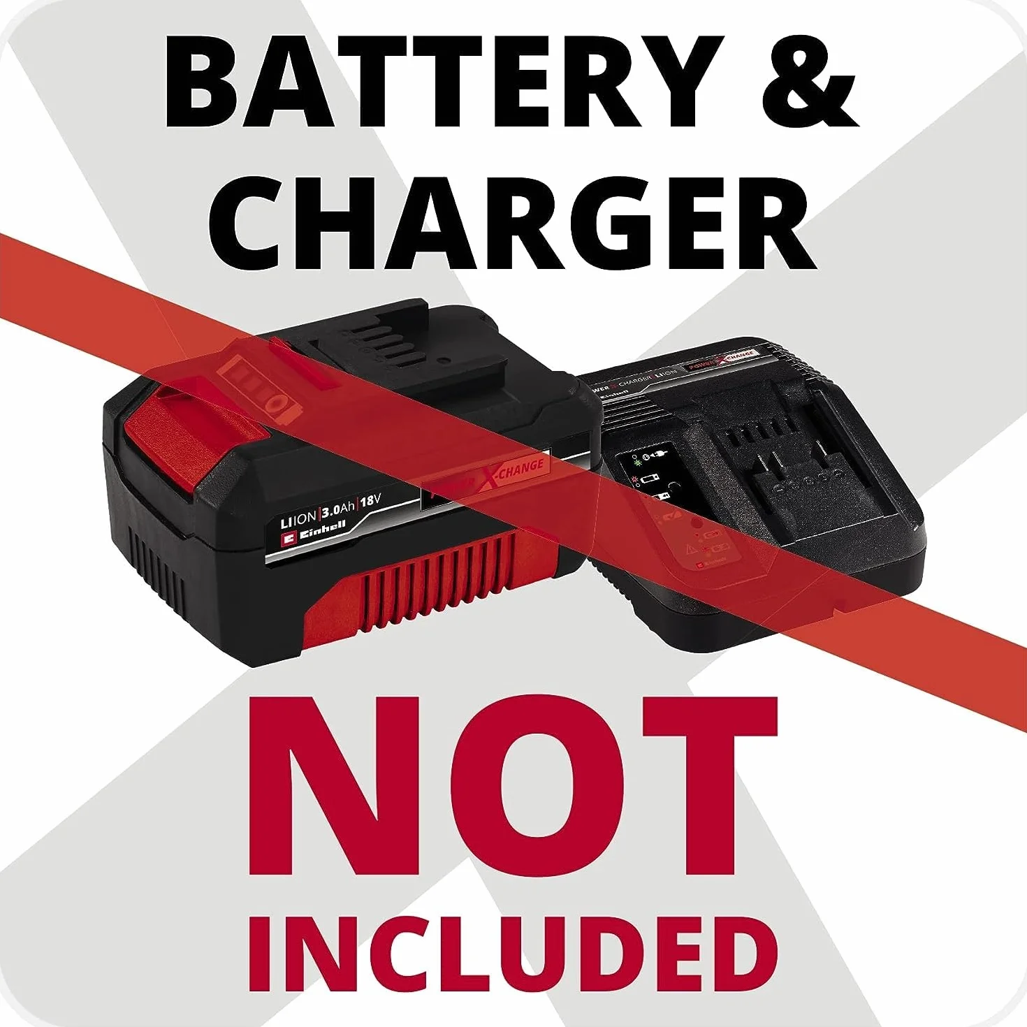 Soffiatore universale a batteria GE-UB 18/250 Li E-Solo Power X-Change Einhell (18 V, velocità dell'aria 250 km/h, kit 3 tubi, regolazione giri elett. con display LED, senza batteria)