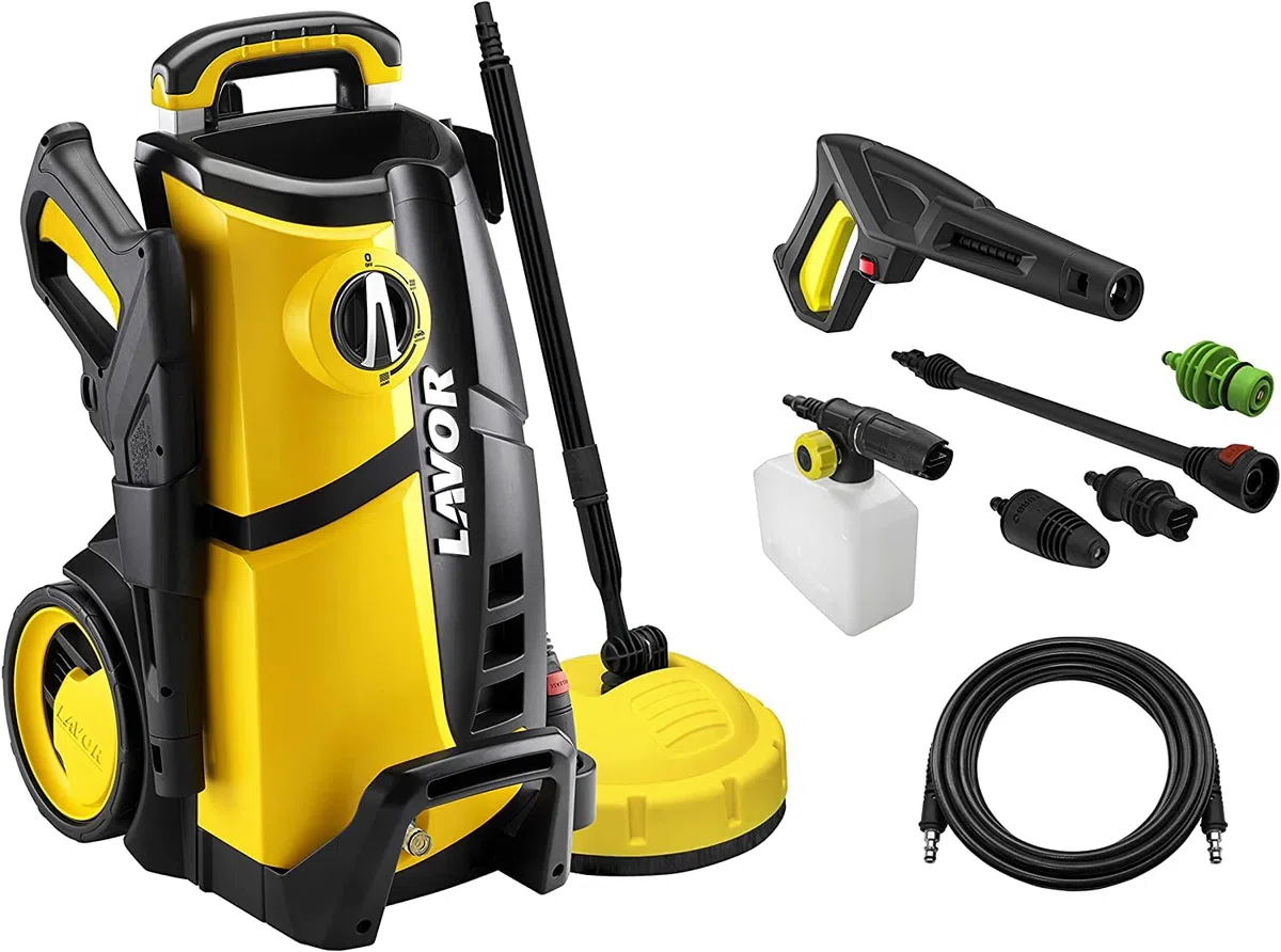 LAVOR Idropulitrice LVR4 150 WPS con Programmi di Lavaggio, Pressione massima 150 bar, Portata massima 480 litri ora, Motore 2100 Watt