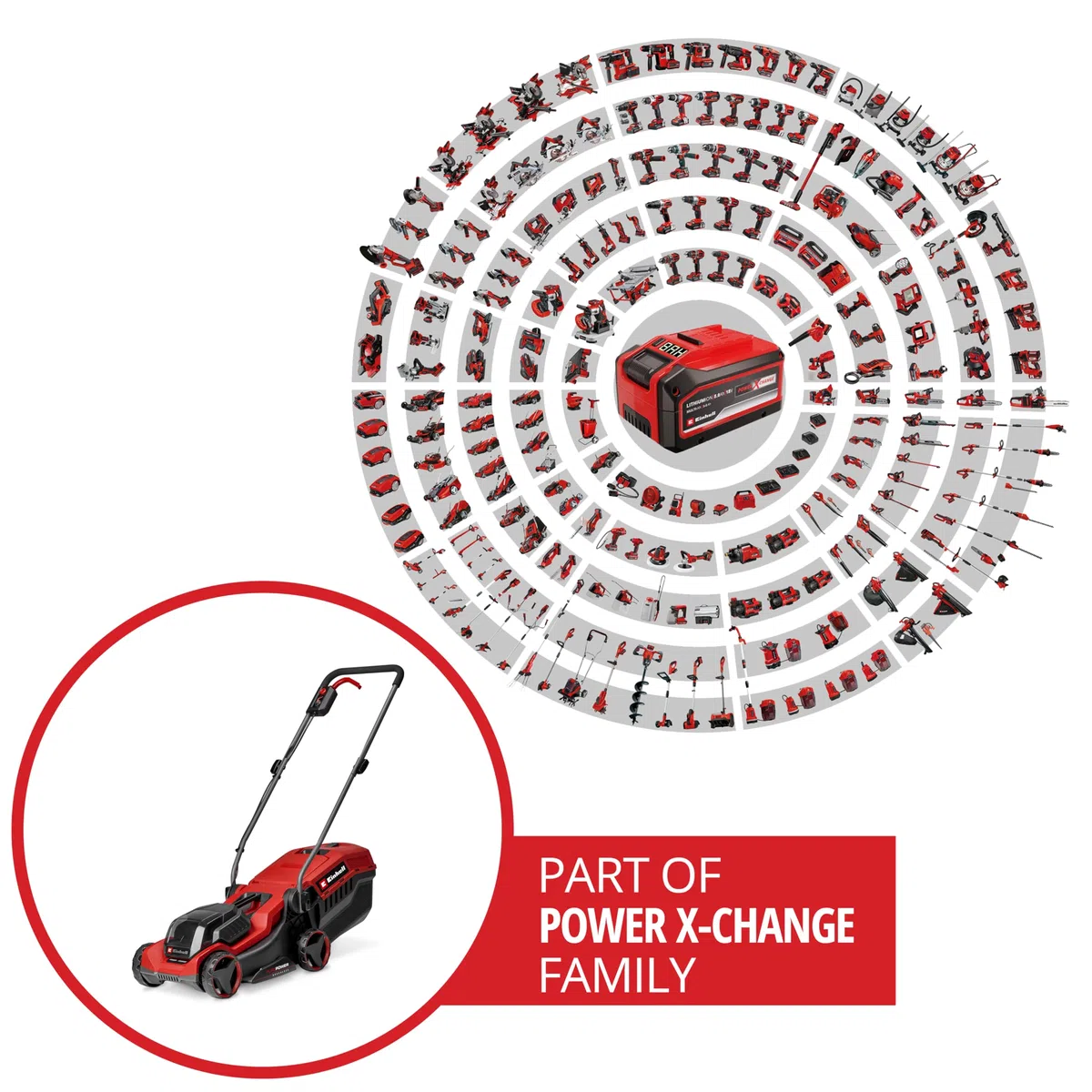 Il tosaerba Einhell Professional GE-CM 18/30-1 Li BL-Solo Power X-Change (18 V, larghezza di taglio 30 cm, fino a 175 m², Brushless, cesto di raccolta 27l, altezza di taglio 30-65 mm, senza batteria)