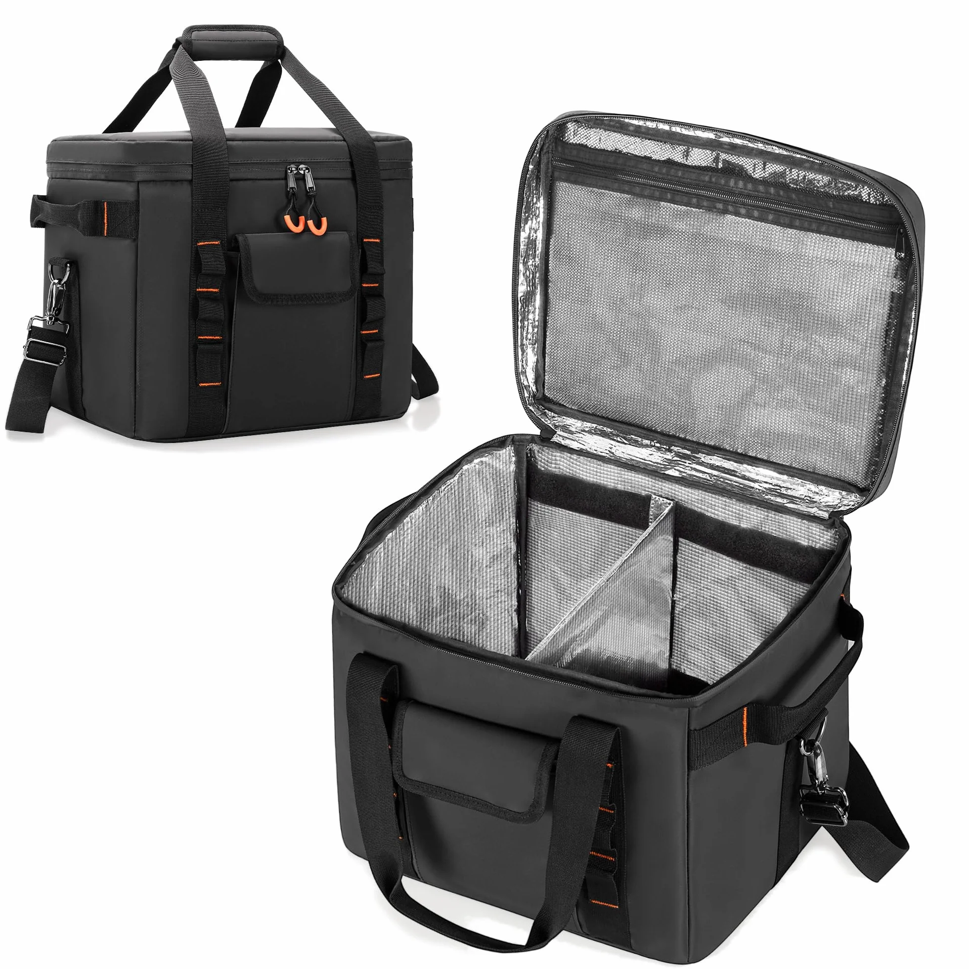 Trunab Custodia da Trasporto Resistente all'Umidità Compatibile con Jackery Explorer 300/500/1000/1000 Pro/ECOFLOW River2/River2 Pro/River2 Max, Borsa per Generatore Scolastico con Divisori Regolabili