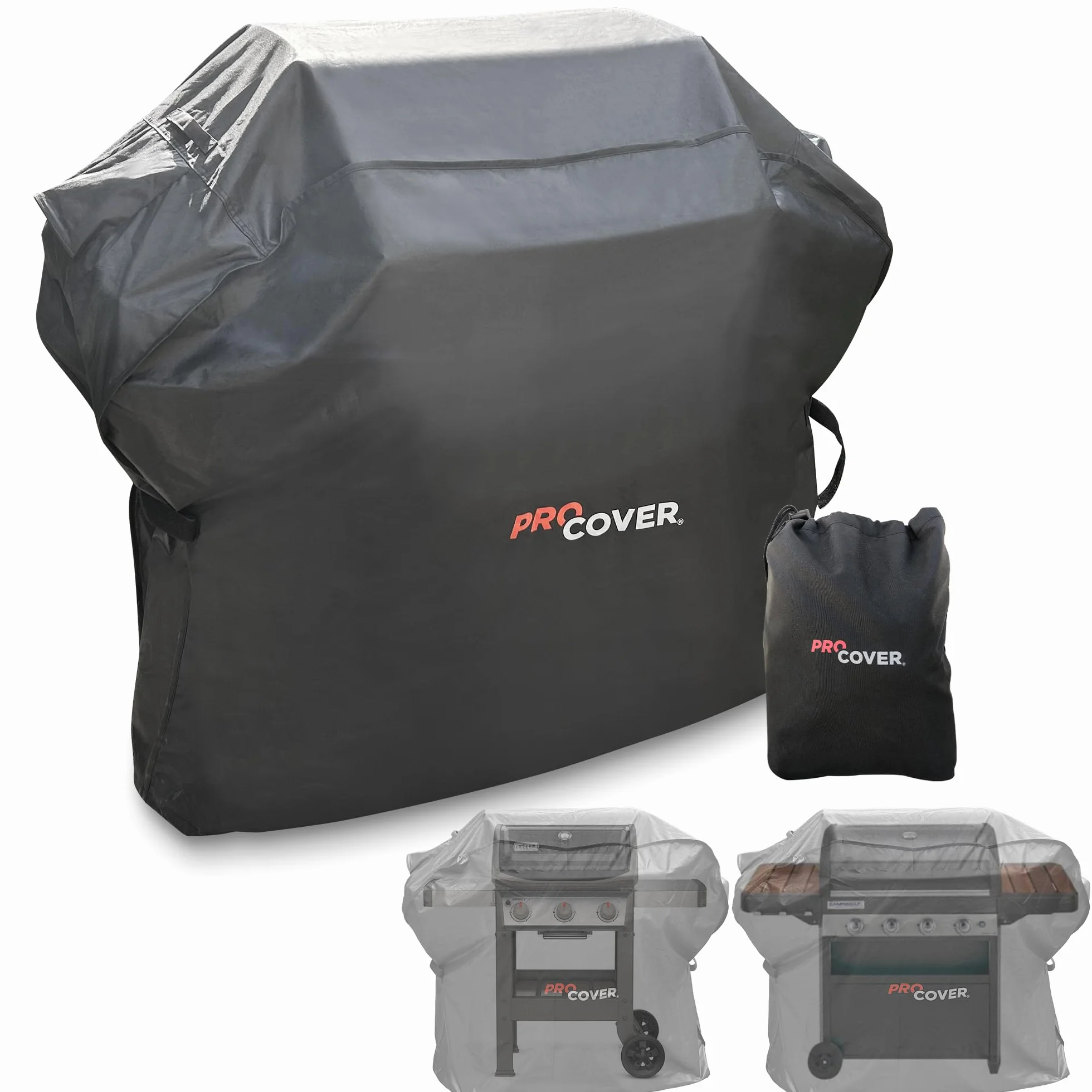 Copertura per Barbecue e Griglia – Impermeabile e resistente | Oxford 600D Premium | Antivento | Qualità professionale compatibile con tutti i marchi (132cm x 112cm x 66cm)