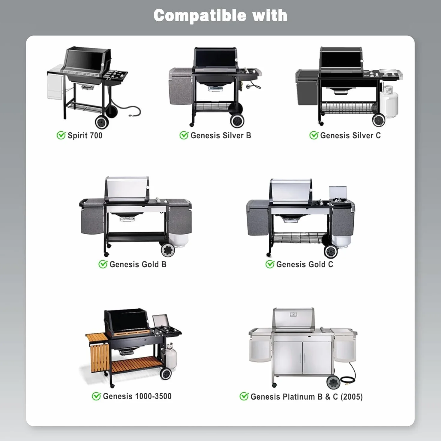 Onlyfire Flat Top Piastra per Grill per Griglie a Gas Weber Spirit 300 Series, Spirit 400 Series, Inserto per Plancha in Rivestimento Antiaderente in Ceramica per Weber Spirit 310 315 320 330, 6787