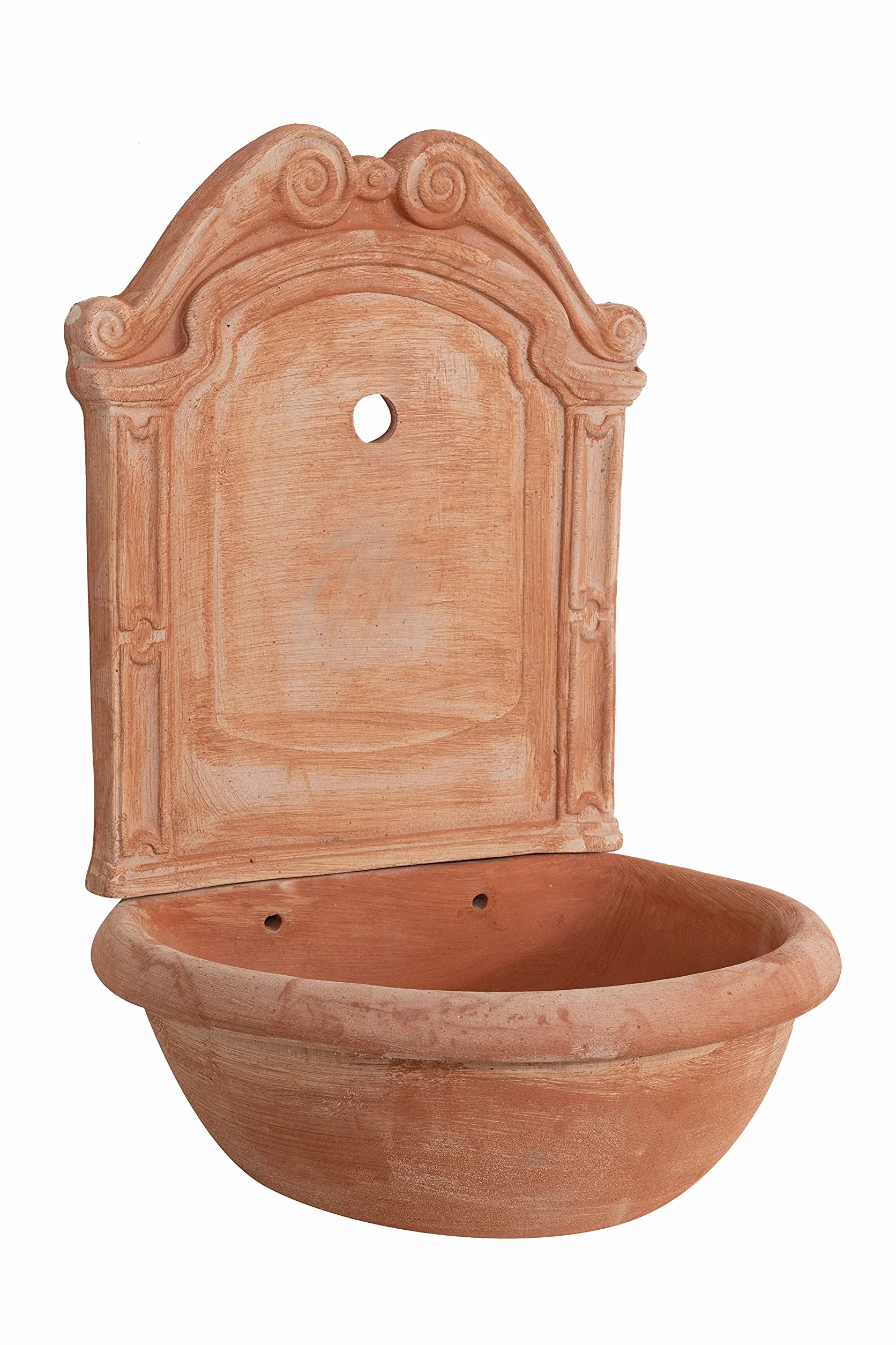Biscottini Fontana per acqua L45xPR36xH64 - Terracotta - Giardino all'aperto e decorazione per interni