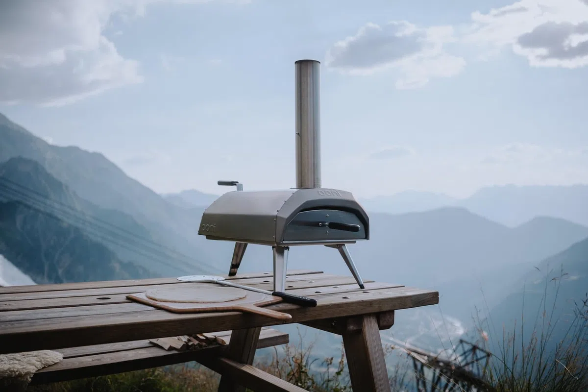 Ooni Karu 12 Forno Pizza, Forno a Legna da Esterno, Forno per Pizza da Giardino a carbonella, Forno a Gas