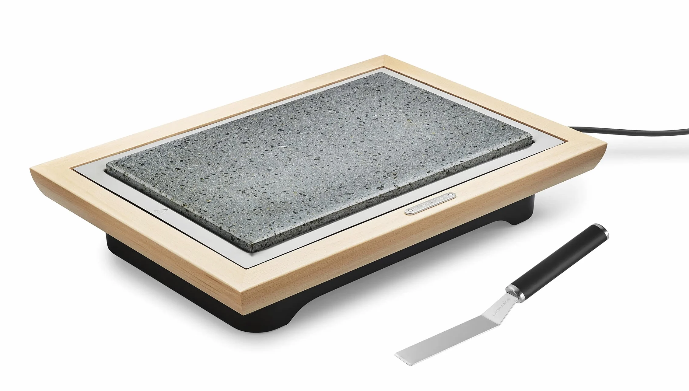 Grill Pierre® Deluxe telaio in legno chiaro + raschietto